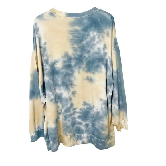 NWT FOUND Tie Dye Pullover Sweatshirt Top size Large - Picture 2 of 5
